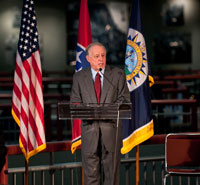 Trade center press conference