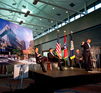Trade center press conference