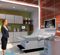 Project Rendering - Interior of trade center