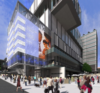 Project Rendering - Exterior of trade center