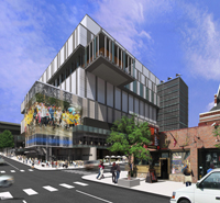 Project Rendering - Exterior of trade center