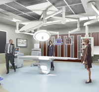 Project Rendering - Interior of trade center