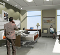 Project Rendering - Interior of trade center
