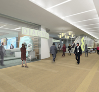 Project Rendering - Interior of trade center